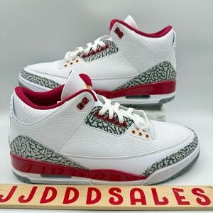 Nike Air Jordan 3 Retro Cardinal Red CT8532-126 Men’s Sz 11.5 NEW